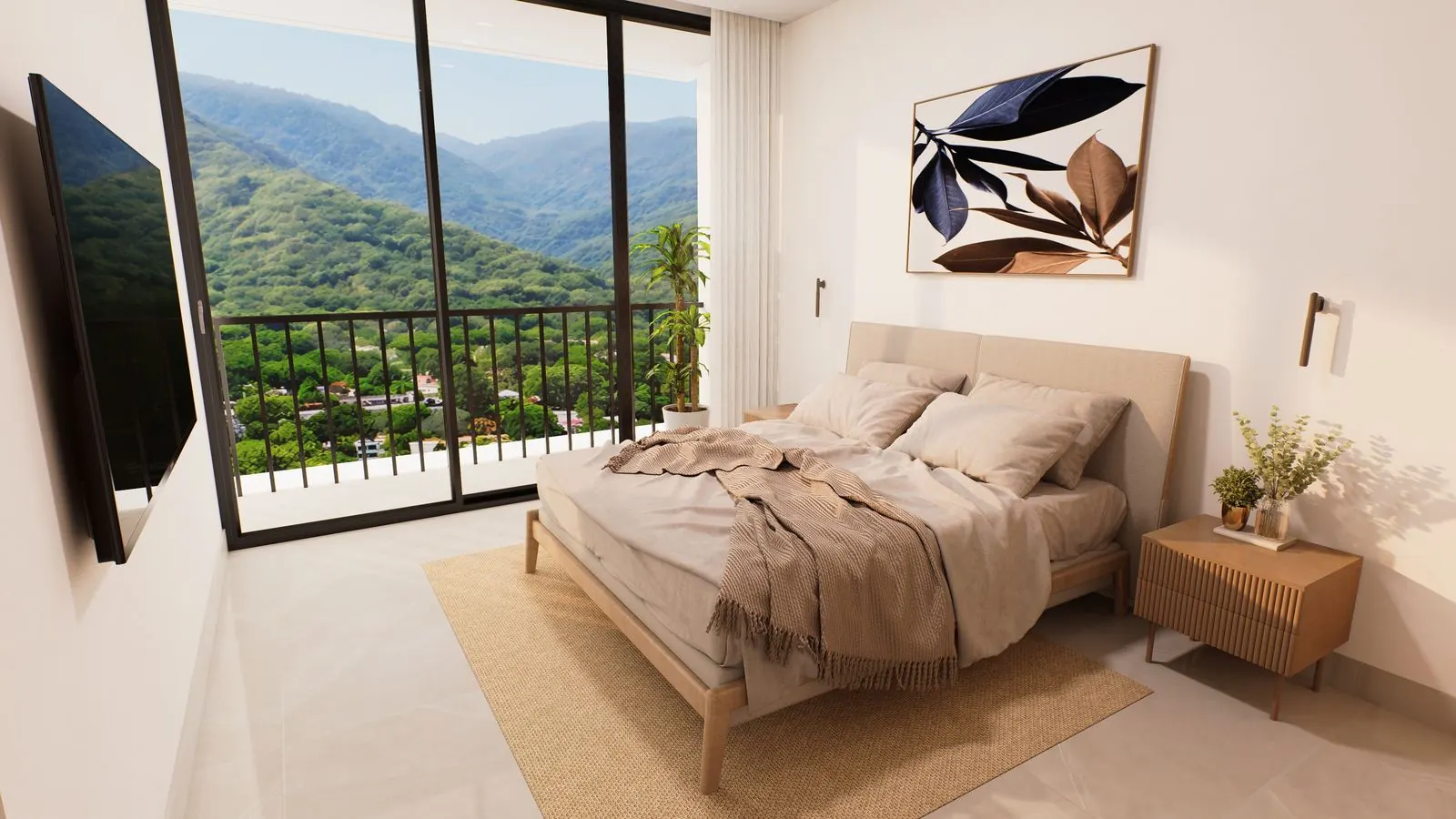 Alcoba, Apto. 1 habitación, render referencial