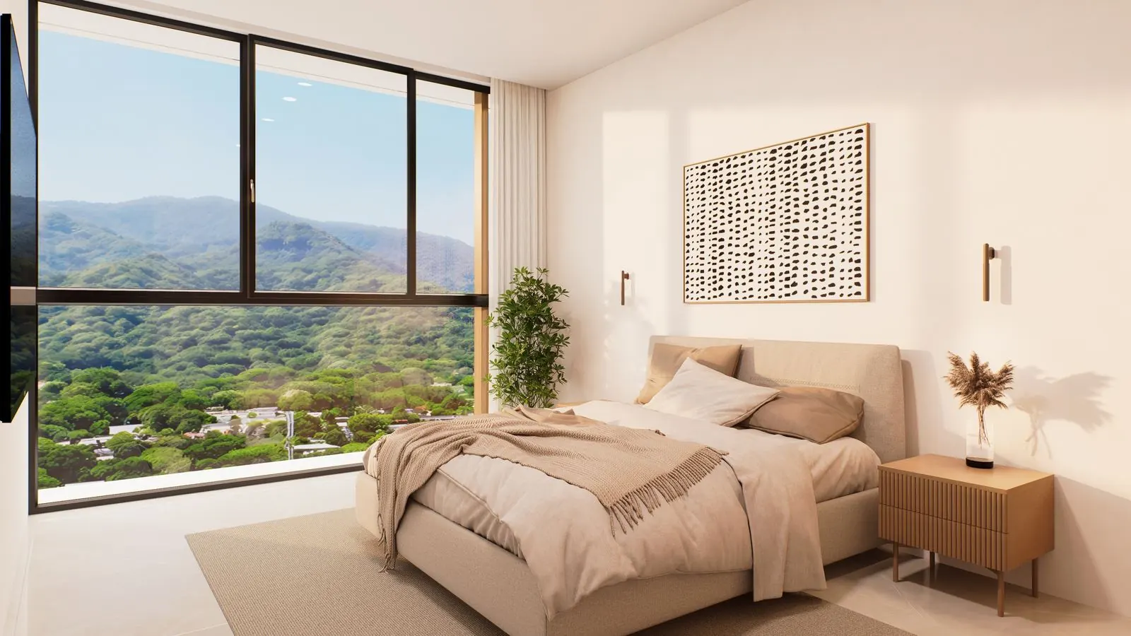 Alcoba principal, Apto. 2 habitaciones, render referencial