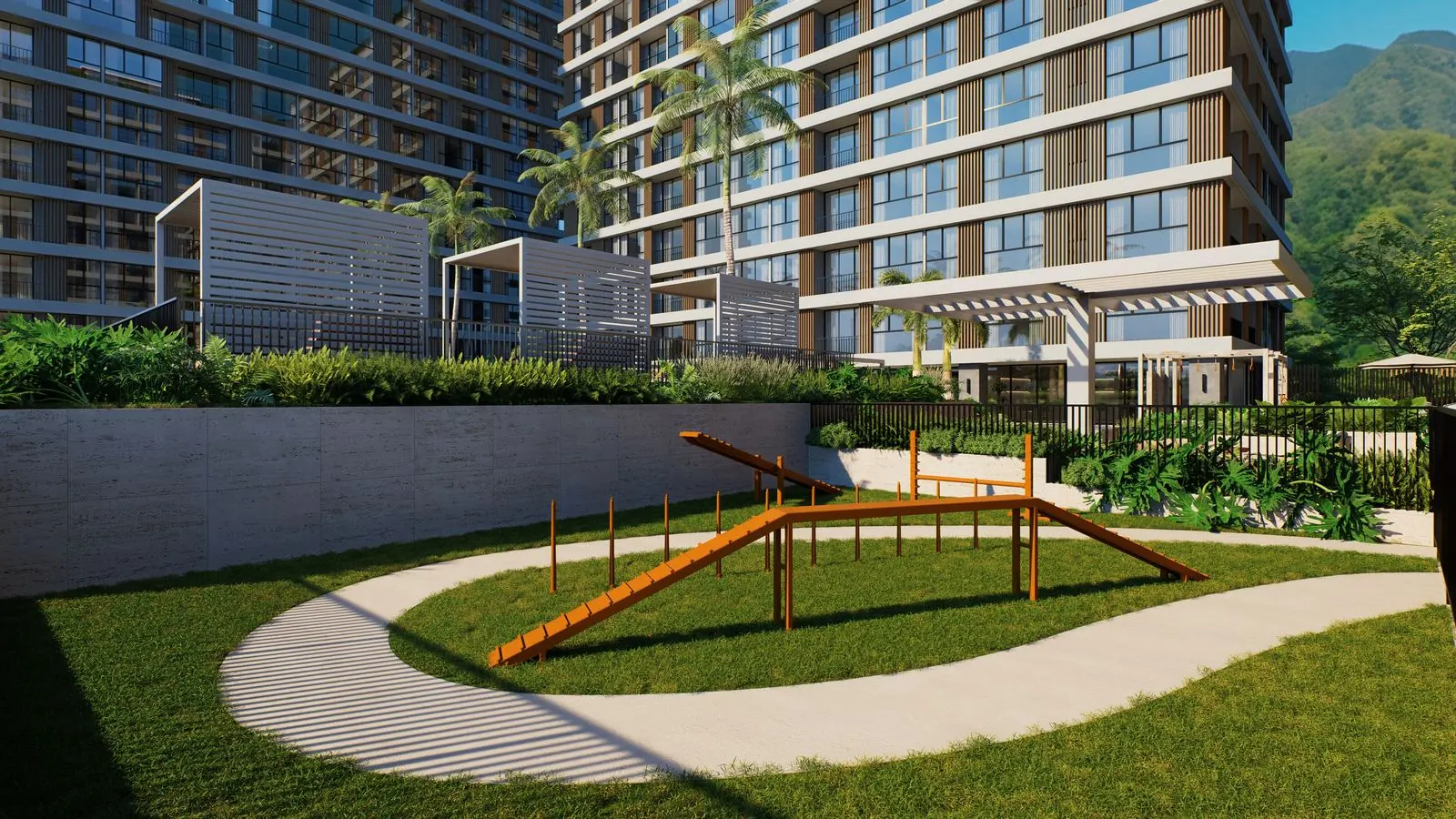 Pet park, Exteriores, render referencial