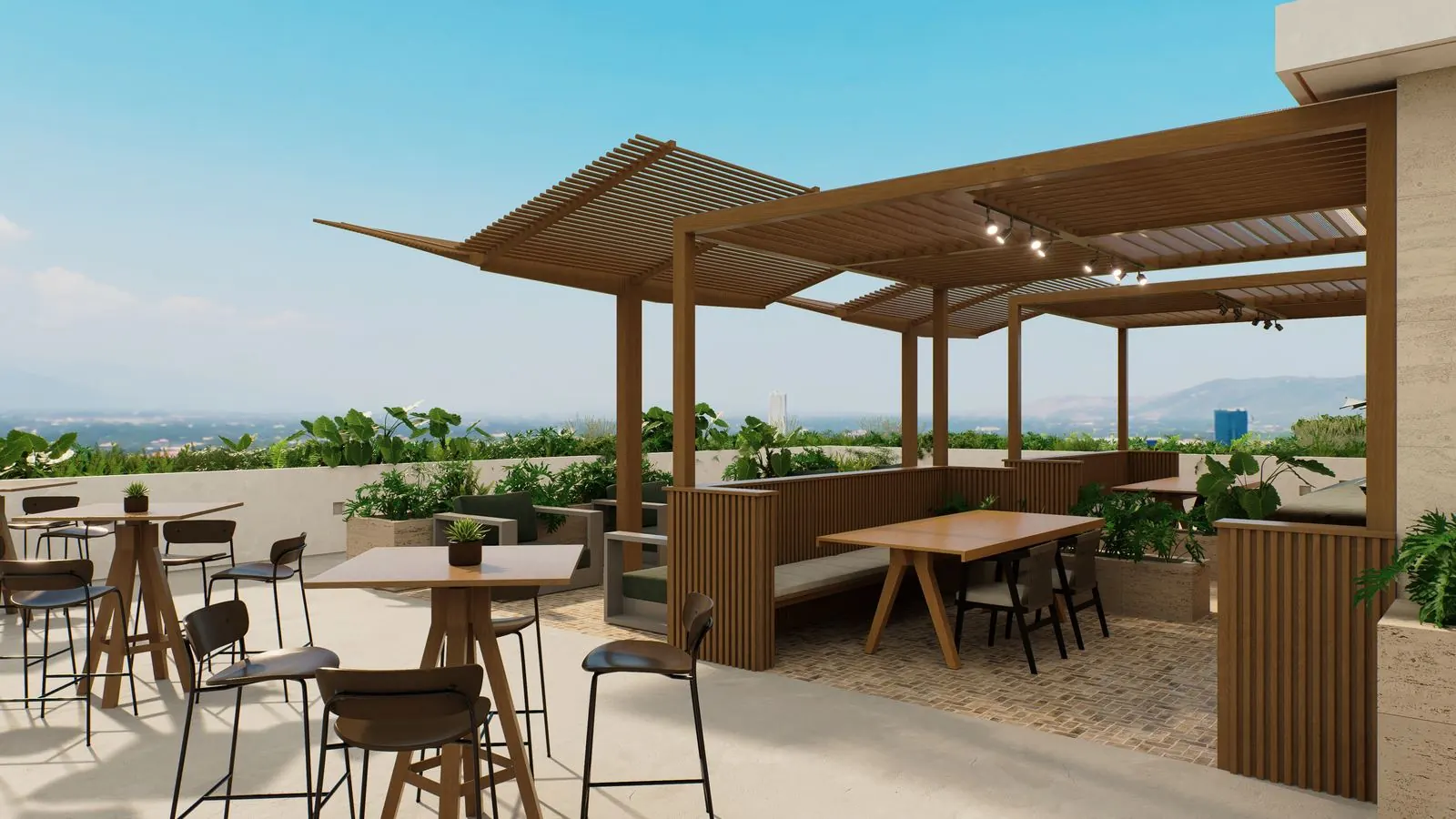 Rooftop · piso 16, Exteriores, render referencial